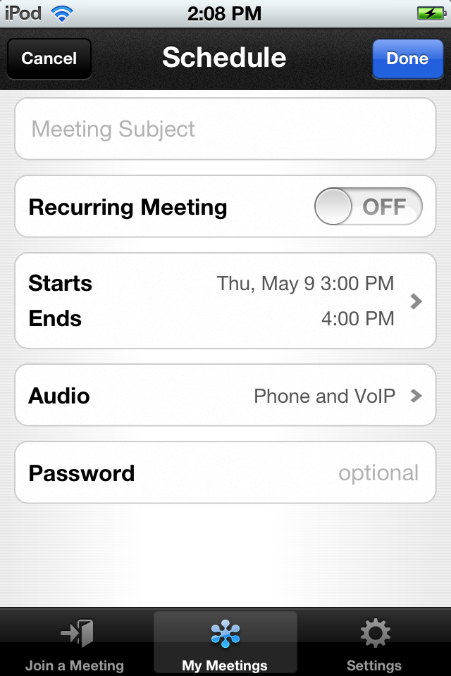 iPhone Screenshot 1